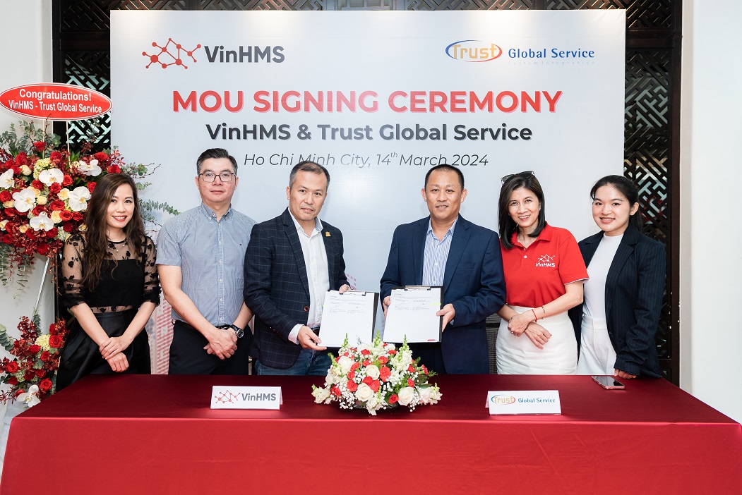 VINHMS AND TRUST GLOBAL SERVICE SIGN COOPERATION AGREEMENT COMPREHENSIVE STRATEGY